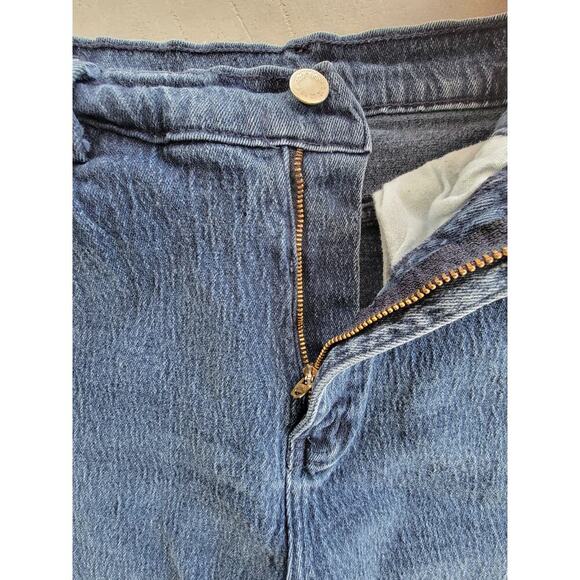 Vintage Sierra West High‎ Rise 80's 90's Tapered Mom Jeans Dark Wash Size 13/14 - Picture 3 of 6